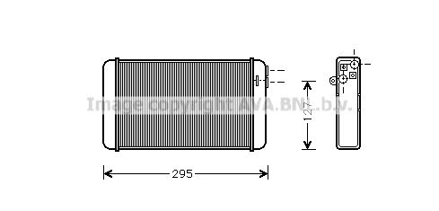 AVA QUALITY COOLING Теплообменник, отопление салона OLA6116